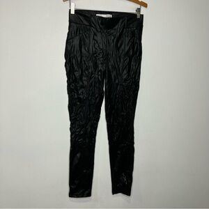 BKE black faux leather‎ leggings pants women’s size medium punk motorcycle party